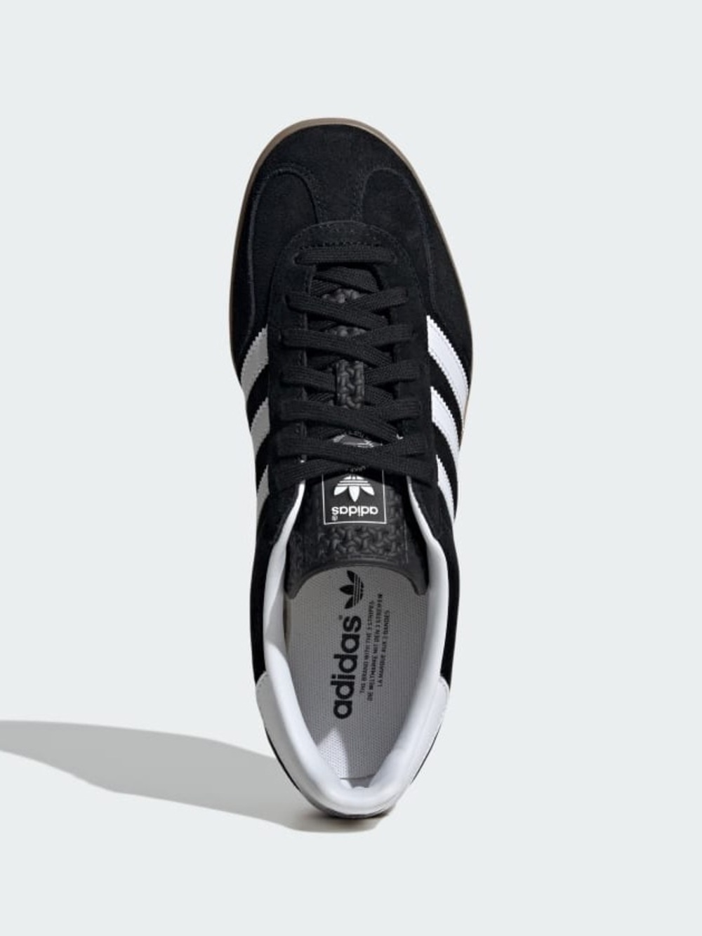 adidas Gazelle Indoor Suede Sneaker in Black White 9 BNWT Best selling shoes - Picture 3 of 9